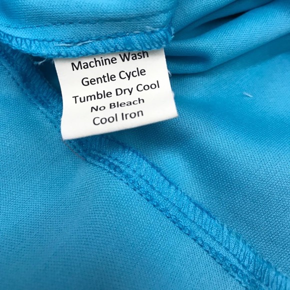 Teal Floral Skirt 30" Waist Upcycled Handmade New - Picture 6 of 7